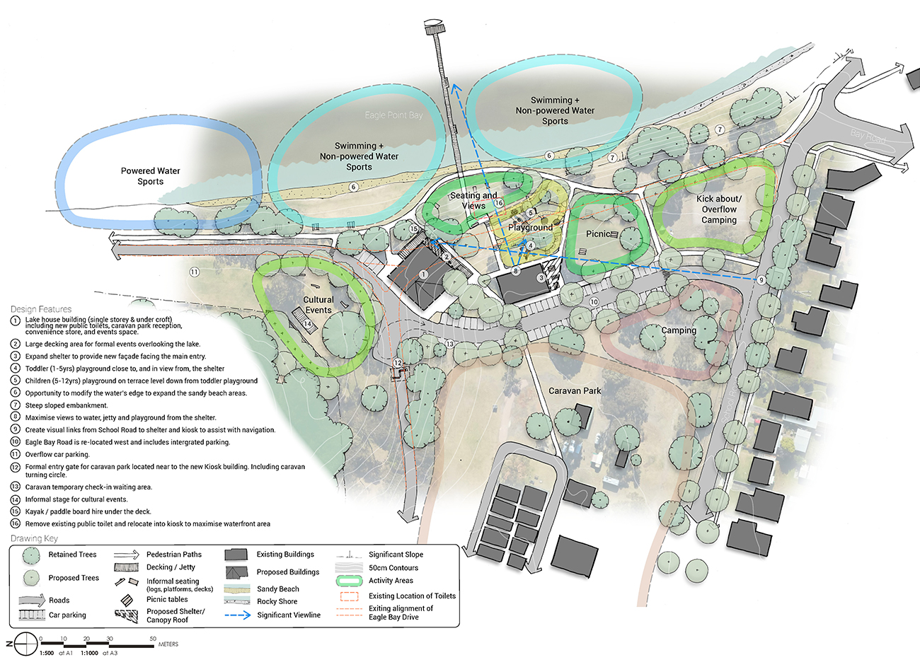 Eagle Point Landscape Masterplan Mesh Planning